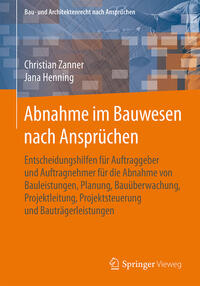 Vorderes Coverbild Abnahme im Bauwesen nach Ansprüchen