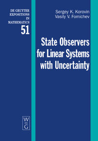 Vorderes Coverbild State Observers for Linear Systems with Uncertainty