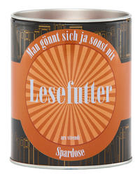 Vorderes Coverbild Spardose »Lesefutter«