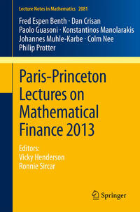 Vorderes Coverbild Paris-Princeton Lectures on Mathematical Finance 2013