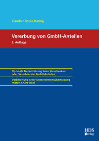 Vorderes Coverbild Vererbung von GmbH-Anteilen