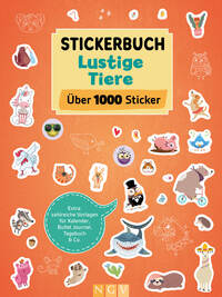 Vorderes Coverbild Stickerbuch Lustige Tiere I Über 1000 Sticker