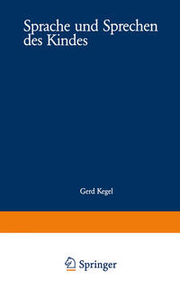 Vorderes Coverbild Sprache und Sprechen des Kindes