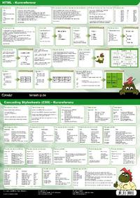 Vorderes Coverbild HTML/CSS Referenz - Befehlskarte (DIN A4, laminiert)