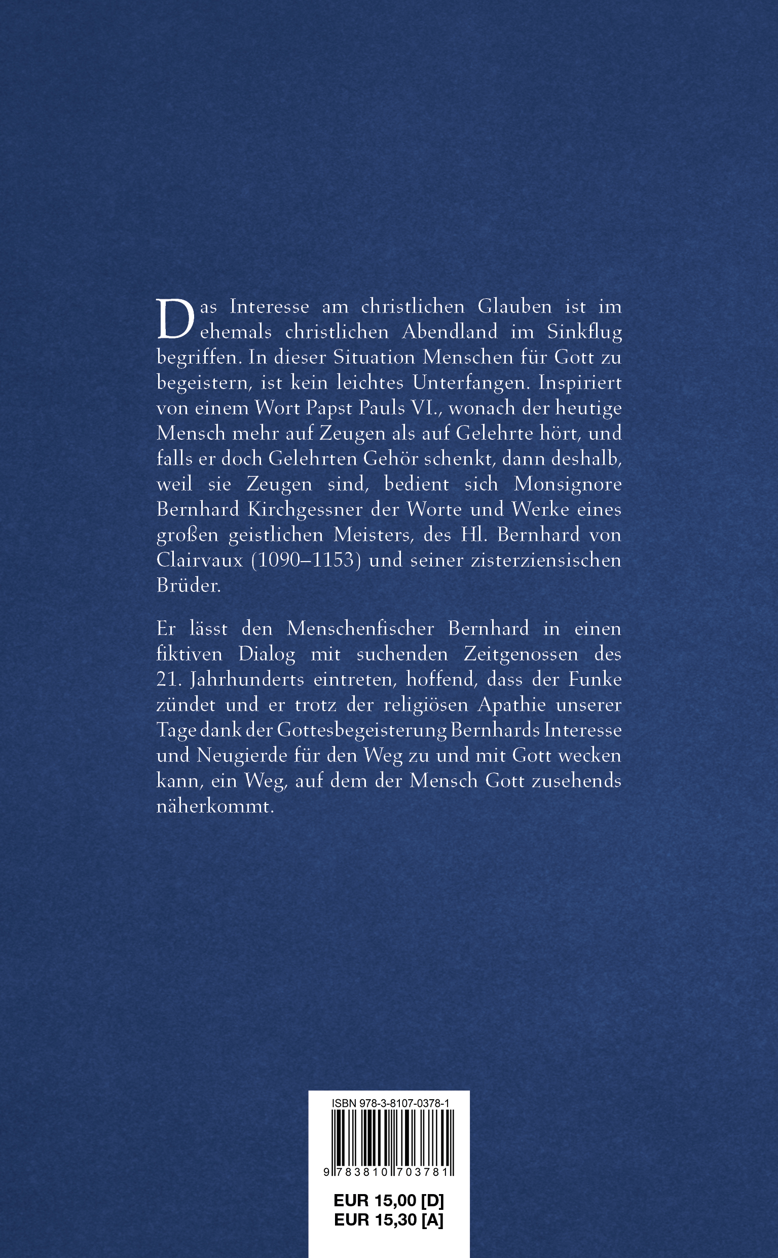 Rückseitencover beGEISTert von Gott
