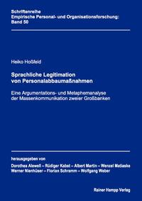 Vorderes Coverbild Sprachliche Legitimation von Personalabbaumaßnahmen