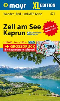 Vorderes Coverbild Mayr Wanderkarte Zell am See, Kaprun XL 1:25.000