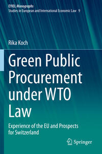 Vorderes Coverbild Green Public Procurement under WTO Law