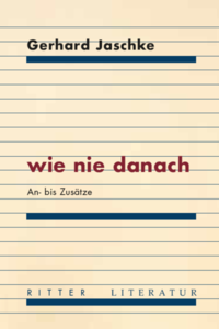 Vorderes Coverbild wie nie danach