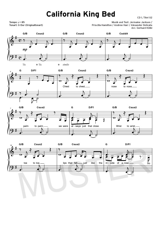 Beispielinhalt (Bild) Pop Piano Ballads 3 mit 2 Playback-CDs