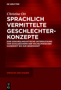 Vorderes Coverbild Sprachlich vermittelte Geschlechterkonzepte