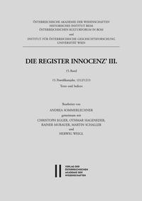 Vorderes Coverbild Die Register Innocenz’ III. 15. Band