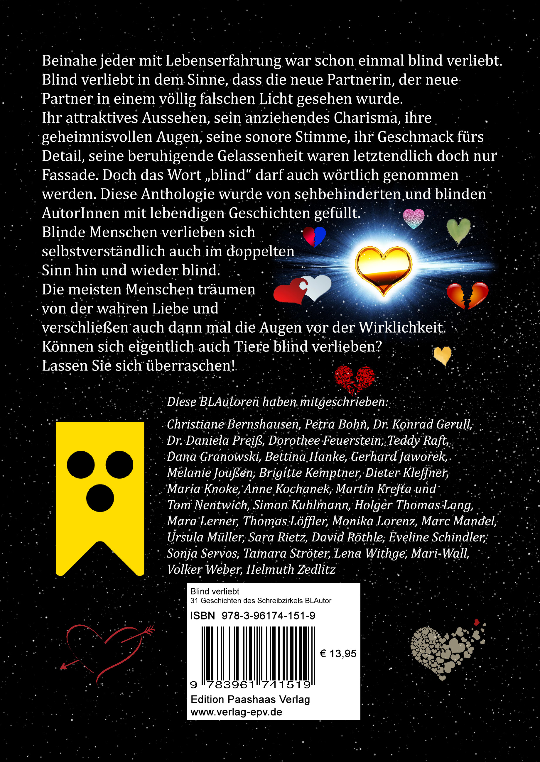 Rückseitencover Blind verliebt