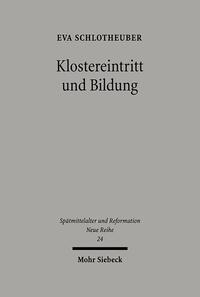 Vorderes Coverbild Klostereintritt und Bildung