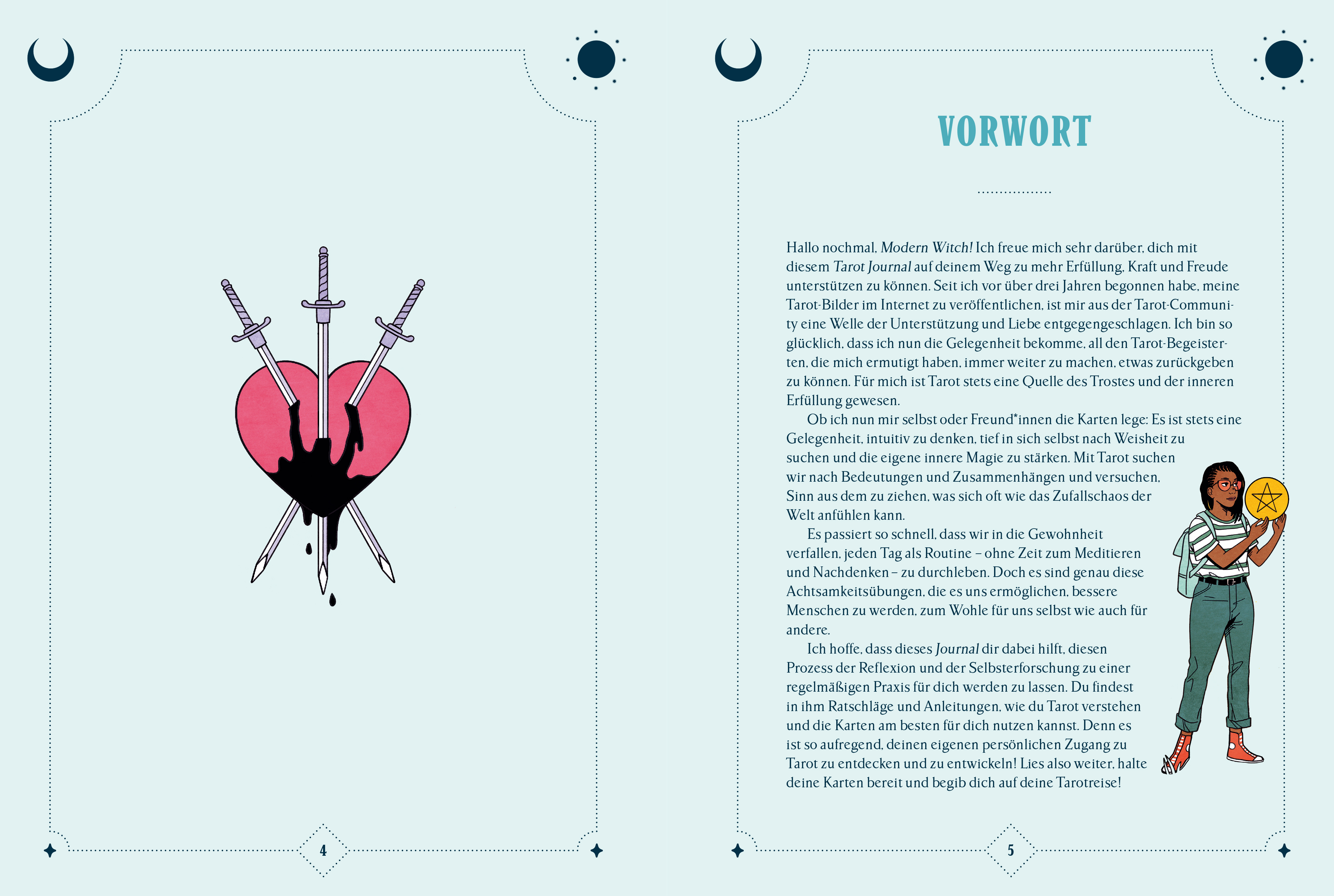 Beispielinhalt (Bild) Modern Witch Tarot Journal