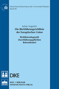 Vorderes Coverbild Die Rückführungsrichtlinie der Europäischen Union
