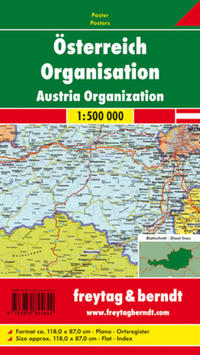 Vorderes Coverbild Österreich Organisation, 1:500.000, Markiertafel