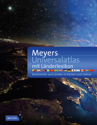 Vorderes Coverbild Meyers Universalatlas mit Länderlexikon