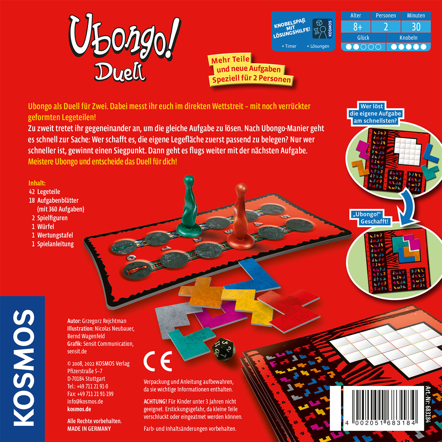 Rückseitencover Ubongo! Duell