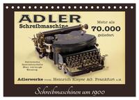 Vorderes Coverbild Schreibmaschinen um 1900 (Tischkalender 2025 DIN A5 quer), CALVENDO Monatskalender