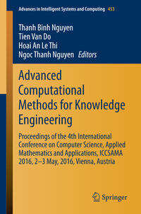 Vorderes Coverbild Advanced Computational Methods for Knowledge Engineering