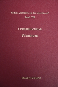 Vorderes Coverbild Ortsfamilienbuch Winningen 1798 – 1993