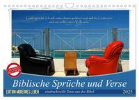 Vorderes Coverbild Biblische Sprüche und Verse (Wandkalender 2025 DIN A4 quer), CALVENDO Monatskalender