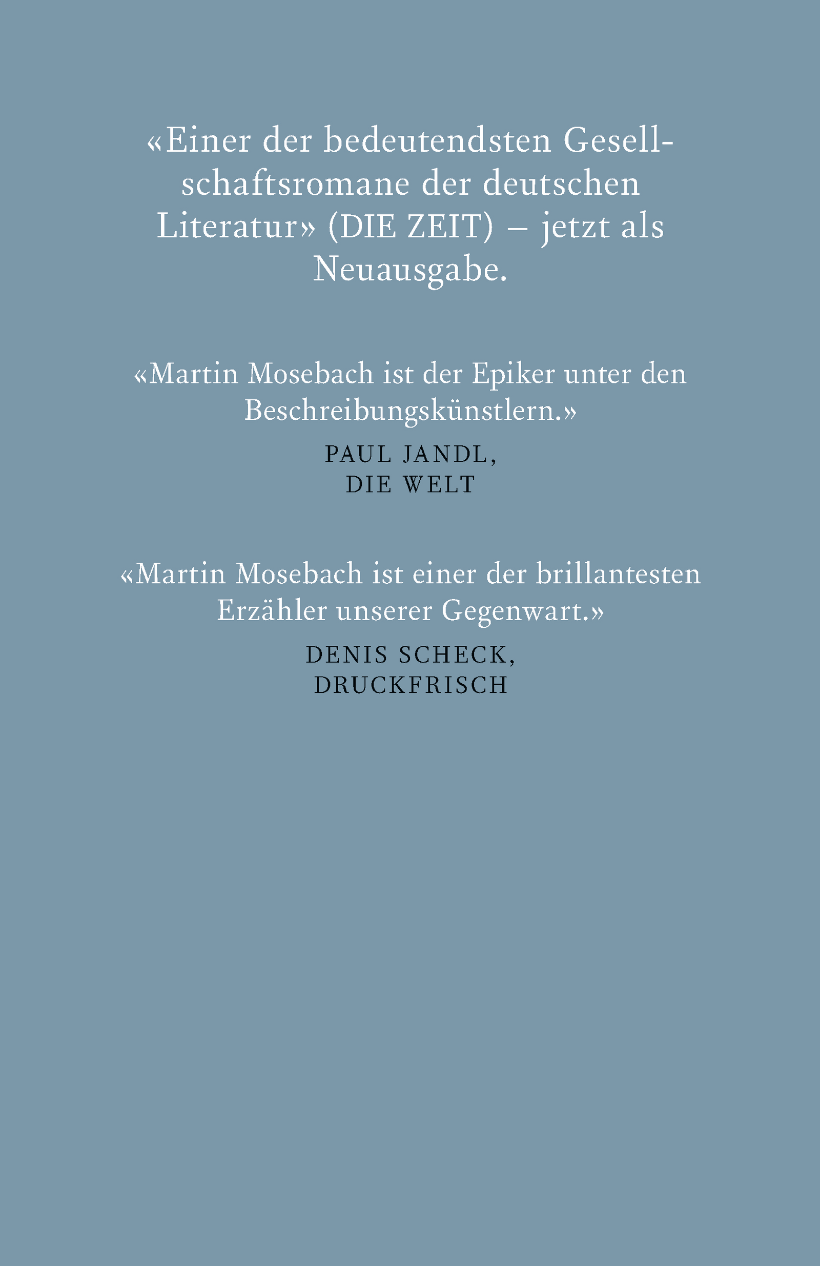Rückseitencover Westend