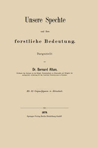 Vorderes Coverbild Unsere Spechte und ihre forstliche Bedeutung