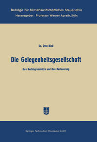 Vorderes Coverbild Die Gelegenheitsgesellschaft