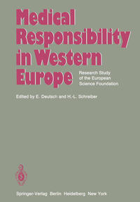 Vorderes Coverbild Medical Responsibility in Western Europe