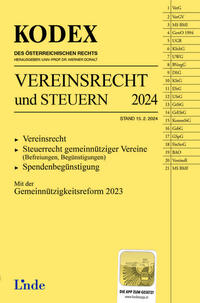 Vorderes Coverbild KODEX Vereinsrecht und Steuern