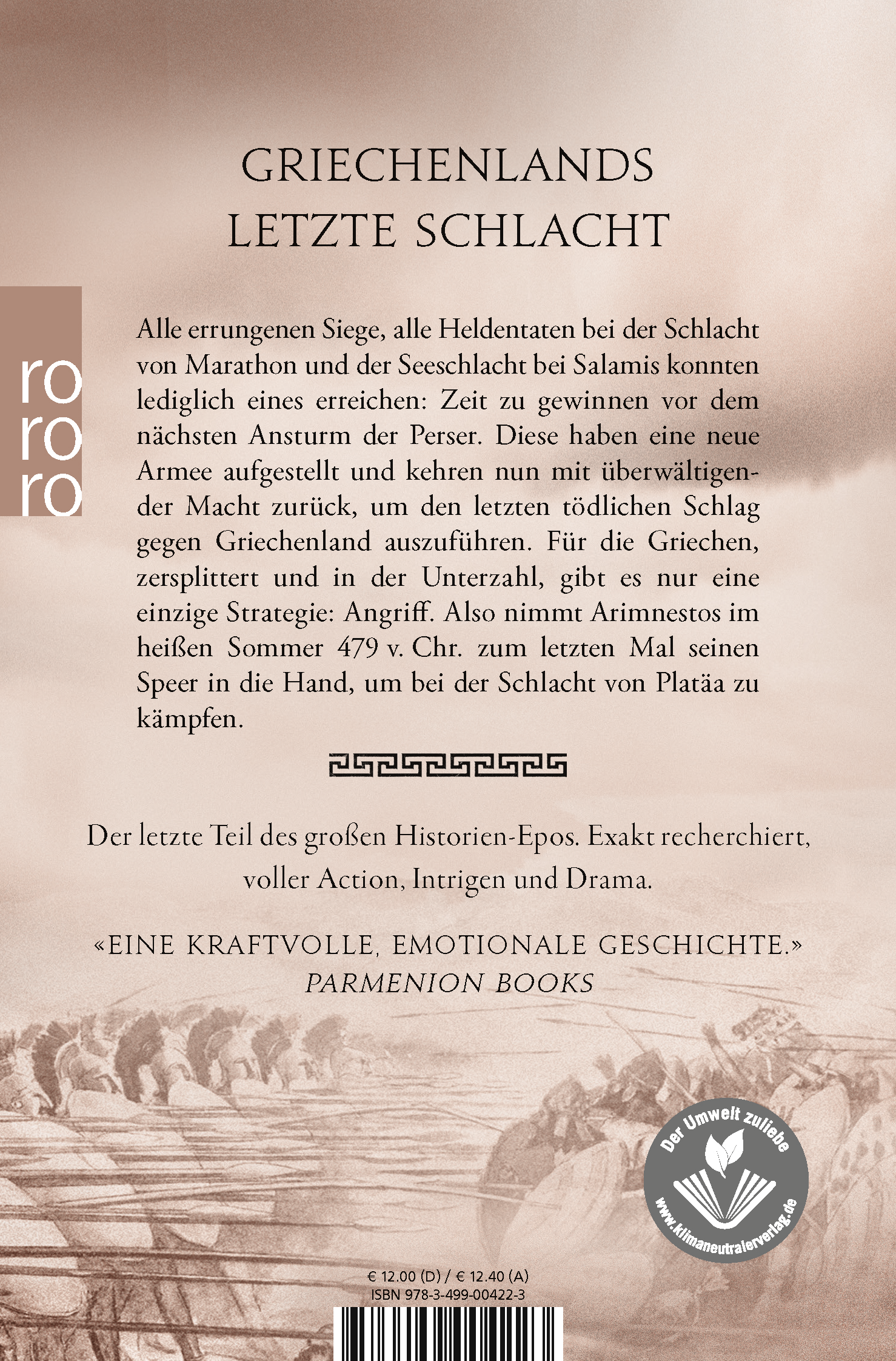 Rückseitencover Der Lange Krieg: Zorn des Ares
