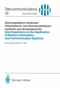 Vorderes Coverbild Nutzungsbilanz moderner Informations- und Kommunikationssysteme aus Anwendersicht / User Experience in the Application of Modern Information and Communication Systems