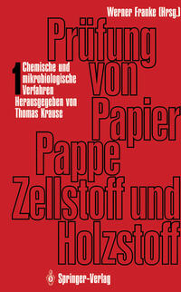 Vorderes Coverbild Prüfung von Papier, Pappe, Zellstoff und Holzstoff