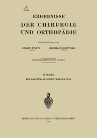 Vorderes Coverbild Die habituelle Schulterluxation