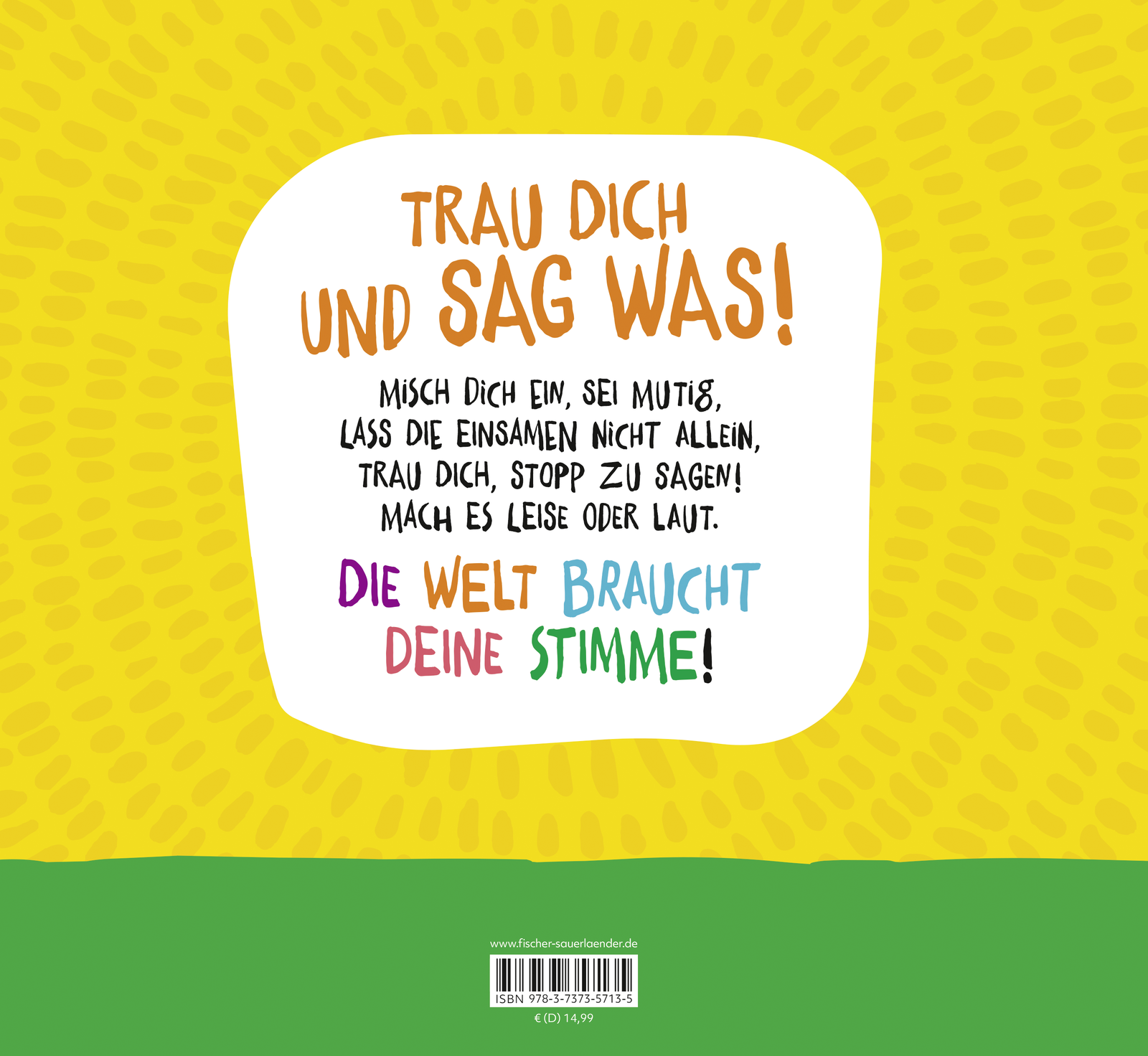 Rückseitencover Trau dich, sag was!