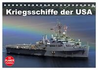 Vorderes Coverbild Kriegsschiffe der USA (Tischkalender 2025 DIN A5 quer), CALVENDO Monatskalender
