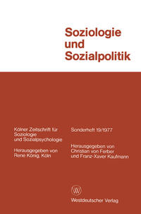 Vorderes Coverbild Soziologie und Sozialpolitik