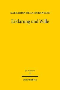 Vorderes Coverbild Erklärung und Wille