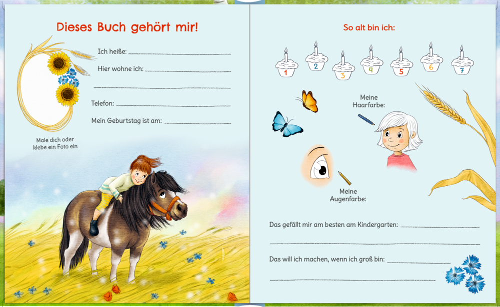 Beispielinhalt (Bild) Freundebuch
