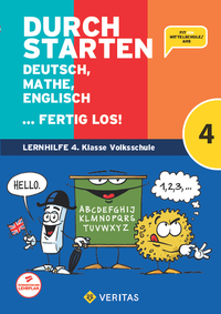 Vorderes Coverbild Durchstarten. Deutsch, Mathe, Englisch ... fertig los! 4. Klasse Volksschule