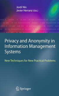 Vorderes Coverbild Privacy and Anonymity in Information Management Systems