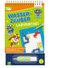 Vorderes Coverbild PAW Patrol Wasserzauber | Labyrinthe. Einfach mit Wasser malen!