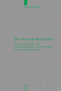 Vorderes Coverbild Der Prozeß des Paulus