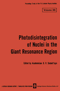 Vorderes Coverbild Photodisintegration of Nuclei in the Giant Resonance Region