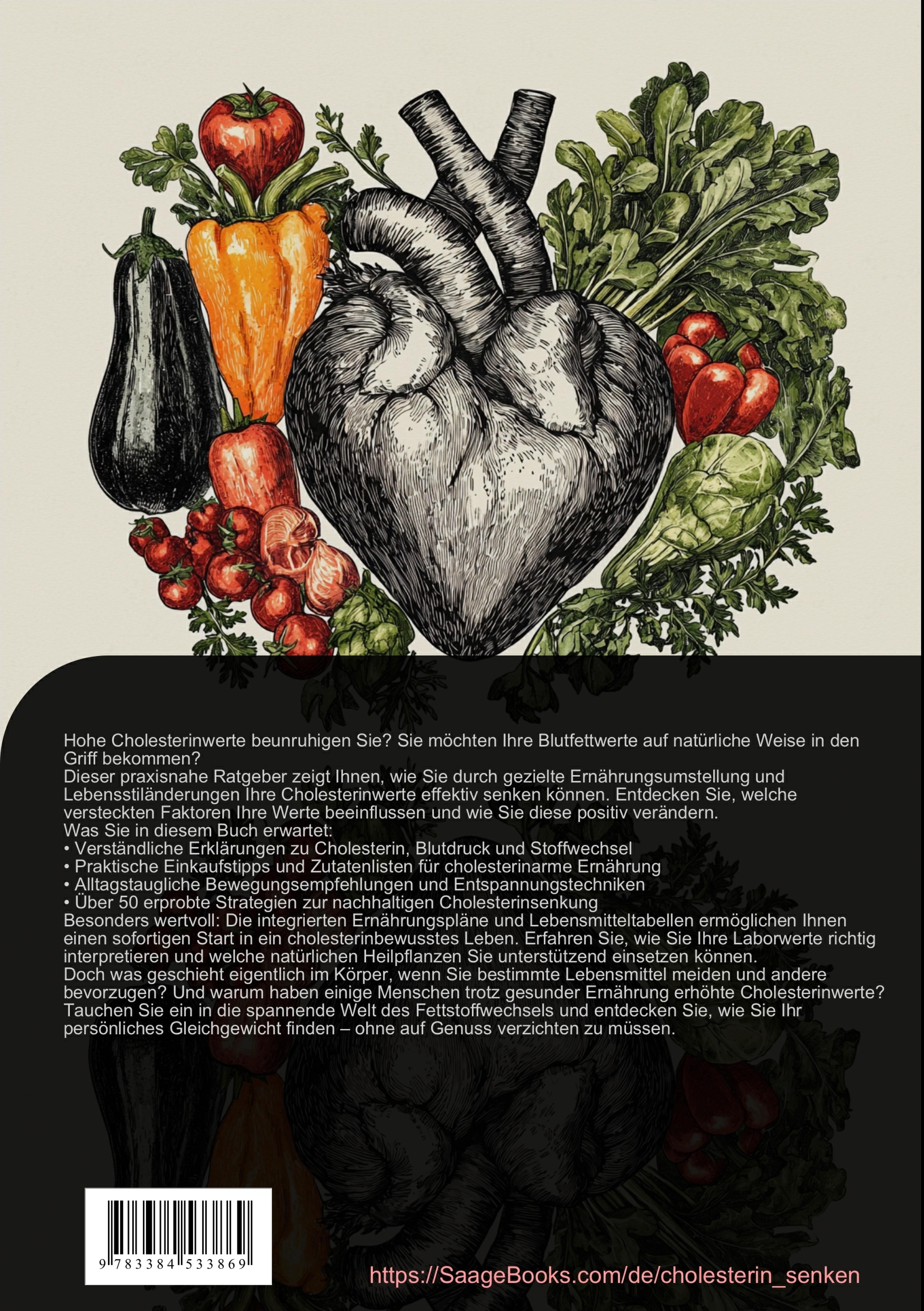 Rückseitencover Cholesterin natürlich senken: Blutfettwerte & Ernährung in Balance