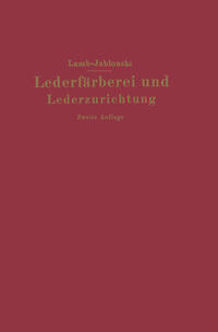 Vorderes Coverbild Lederfärberei und Lederzurichtung