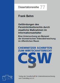 Vorderes Coverbild Gefährdungen des Persönlichkeitsrechts durch staatliche Maßnahmen im Informationszeitalter