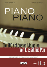 Vorderes Coverbild Piano Piano 1 mittelschwer + 3 CDs